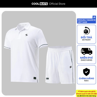 [TẶNG 2 QUÀ][MỚI]Set đồ bộ thể thao nam Pickleball Áo Polo Exdry và Quần Dink Shot Essentials thấm hút tốt Coolmate