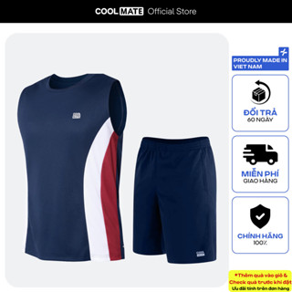   SALE TẾT Set đồ thể thao nam Áo sát nách teamwear Flexline Active và Quần Promax thấm hút tốt Coolmate 