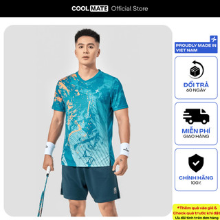   SALE TẾT Set đồ bộ thể thao cầu lông pickleball nam Áo IN Abstract Graphic + Quần racquet 6inch thoải mái Coolmate 