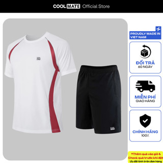 [TẶNG PACK 3 ĐÔI TẤT]Set đồ thể thao Pickleball Áo thun Teamwear Flexline Active và Quần Promax thấm hút tốt Coolmate