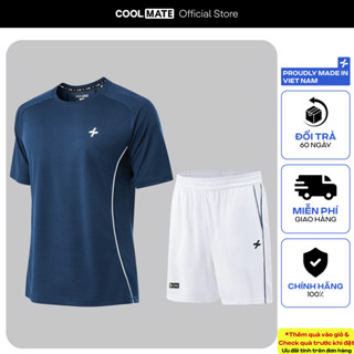 [TẶNG 2 QUÀ]Set bộ đồ thể thao nam Pickleball Áo FlexLine Active và Quần Dinkshot Essentials thấm hút tốt Coolmate