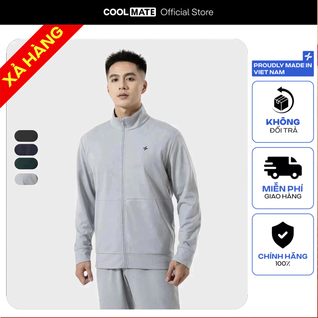[SALE TẾT- MUA 2 GIẢM 50%-KHÔNG ĐỔI TRẢ]Áo khoác thu đông thể thao nam Track Jacket Essential thoáng