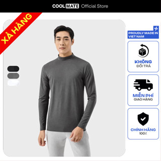   SALE TẾT-MUA 2 GIẢM 50% KHÔNG ĐỔI TRẢ Áo thun thu đông dài tay giữ nhiệt Lenzing Modal cổ trung giữ ấm Coolmate 