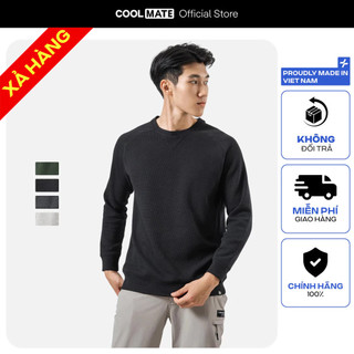   SALE TẾT- MUA 2 GIẢM 50%-KHÔNG ĐỔI TRẢ Áo nỉ dài tay thu đông Lifewear mềm mại không bai nhão giữ ấm tốt Coolmate 
