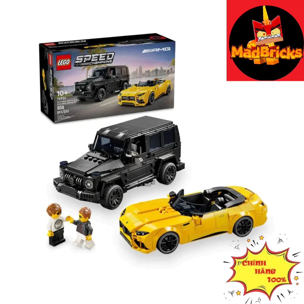 (HÀNG CÓ SẴN ) LEGO SPEED CHAMPION 76924 Mercedes AMG G 63 & Mercedes AMG SL 63