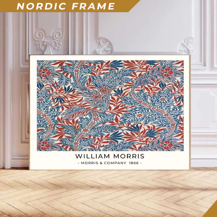 Tranh treo tường, William Morris Art Print, William Morris Floral Print, Morris Print, Flower Art Pr