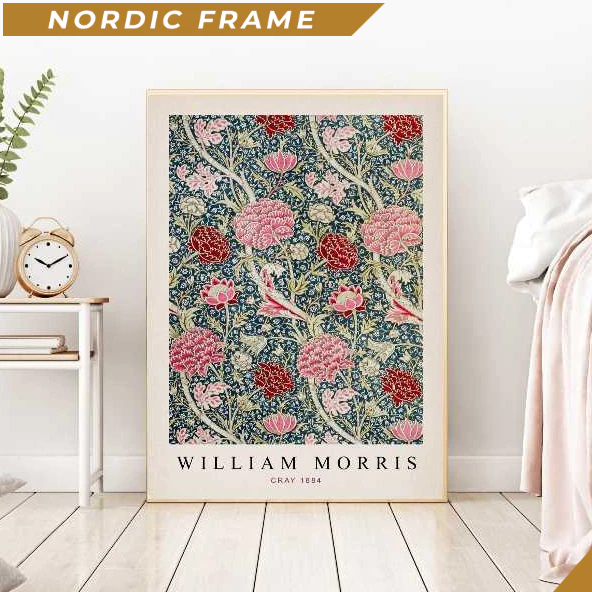 Tranh treo tường, William Morris Art Print, William Morris Cray Print, Morris Print, Flower Art Prin