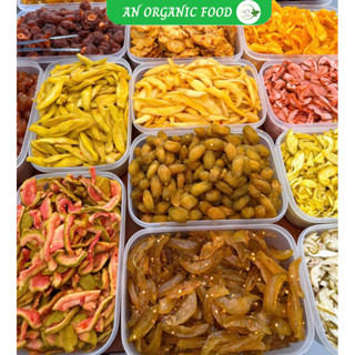  500gr Trái cây sấy dẻo TỰ CHỌN mix theo yêu cầu mãng cầu muối ớt chua chua ngọt ngọt trái cây sấy AN Organic Food 