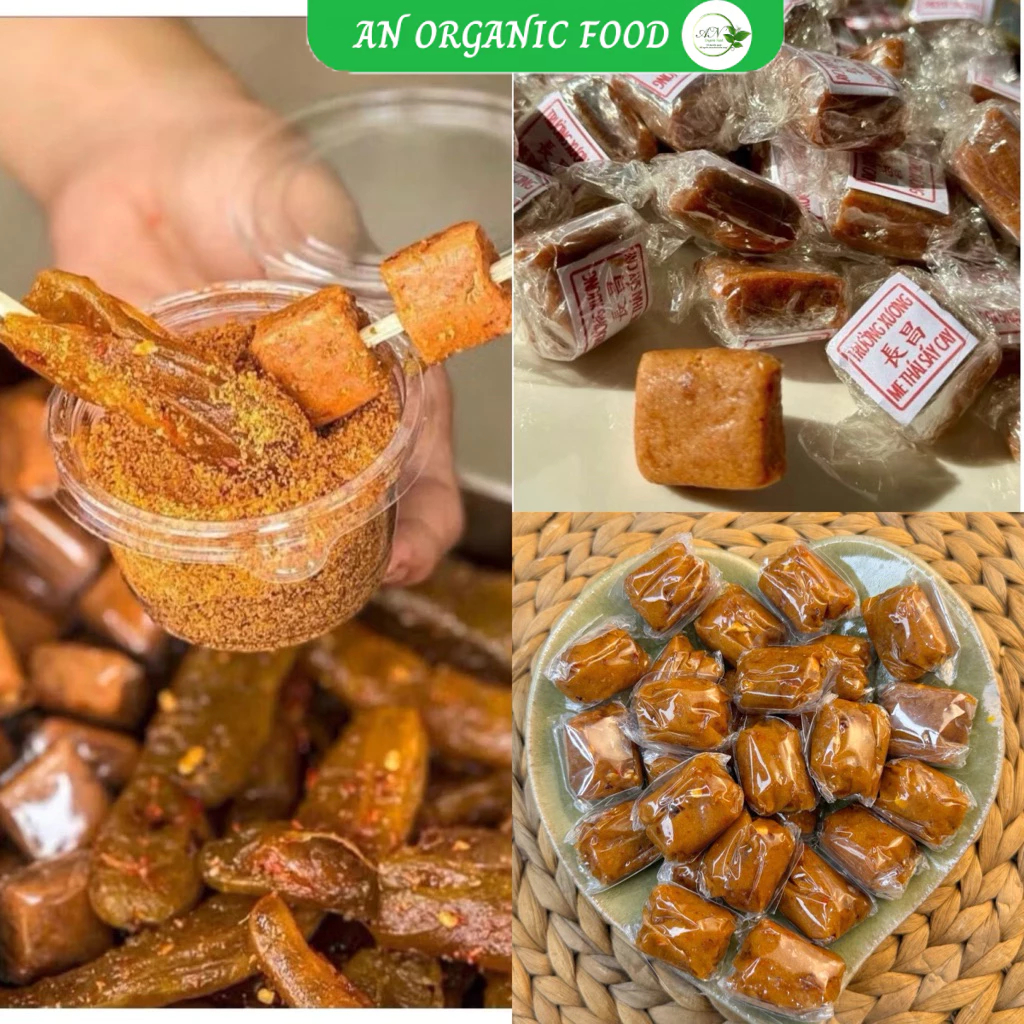 Kẹo me thái dẻo chua chua ngọt ngọt cay nhẹ, món ăn vặt, kẹo me Trừơng Xương nguyên liệu trà me, AN Organic Food