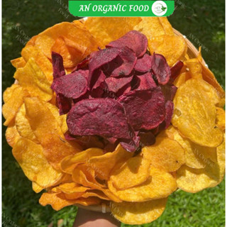  Khoai lang sấy MẬT ONG GIÒN TAN 2 màu món ăn vặt snack ngon bim bim khoai lang sấy giòn AN Organic Food 