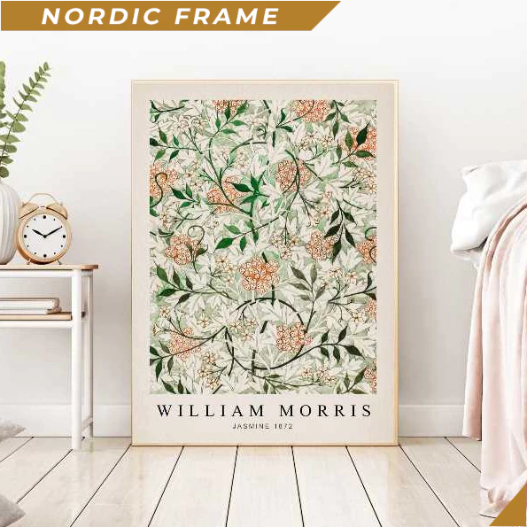 Tranh treo tường, William Morris Art Print, William Morris Jasmine Print, Morris Print, Flower Art P