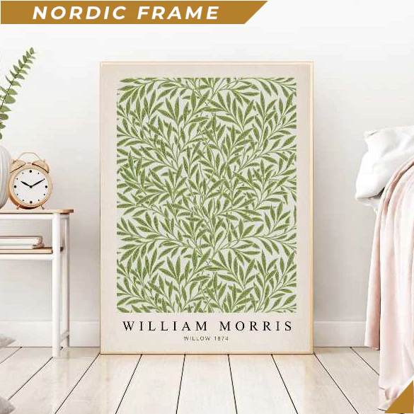 Tranh treo tường, William Morris Art Print, William Morris Willow Print, Morris Print, Flower Art Pr