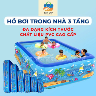  BỂ BƠI PHAO 3 TẦNG,ĐÁY 2 LỚP CHỐNG TRƯỢT TẶNG KÈM MIẾNG VÁ 