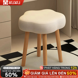  XUXU Ghế trang điểm kiêm ghế học tập làm việc  Đệm ngồi êm ái chân ghế gỗ tự nhiên siêu ổn định 