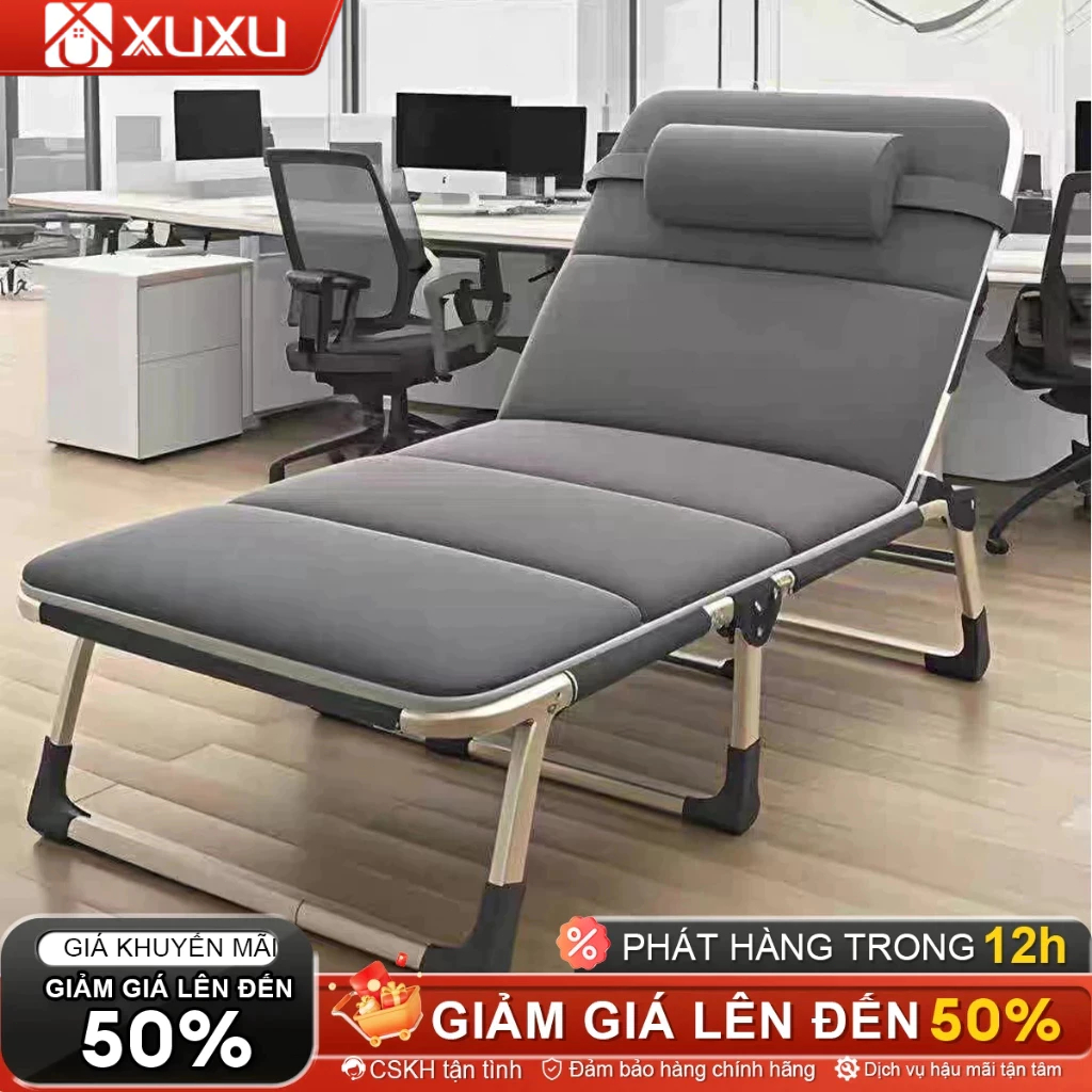 XUXU Giường Gấp gọn Đa Chức Năng  Tựa Lưng Gập  Khung Thép Bền Dễ Di Chuyển | BigBuy360 - bigbuy360.vn