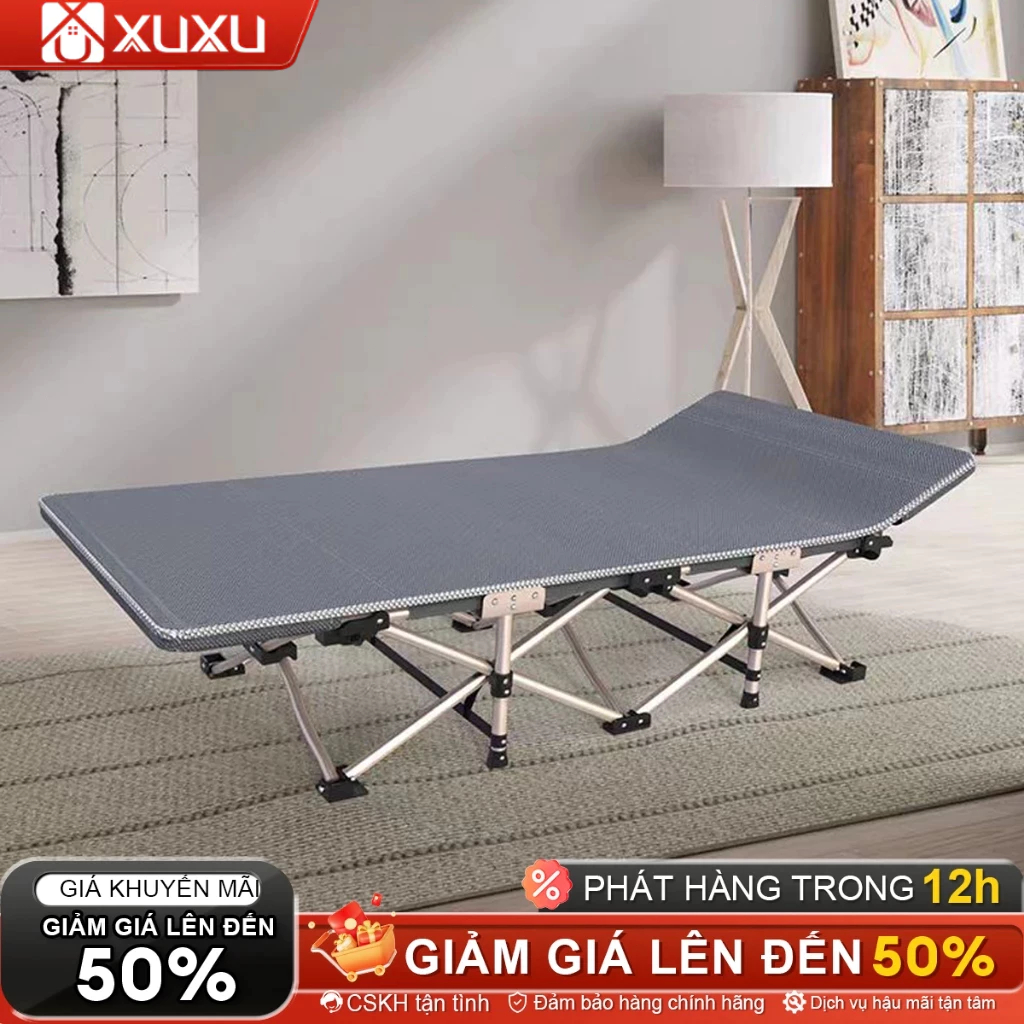 XUXU Giường Gấp Gọn Đa Năng  Khung Thép Chắc Chắn, Không Cần Lắp Ráp Xài Mọi Nơi | BigBuy360 - bigbuy360.vn