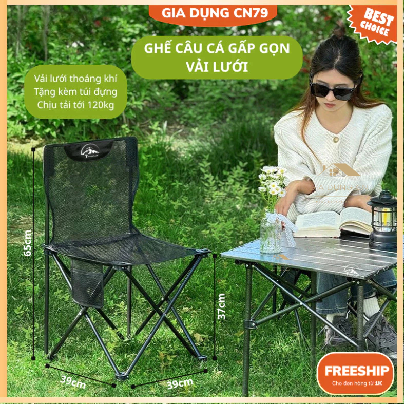 Ghế Camping Gấp Gọn Ngả Lưng Tmountain Chịu Lực Cao Cấp Dã Ngoại Du Lịch Ngoài Trời Êm Ái | BigBuy360 - bigbuy360.vn