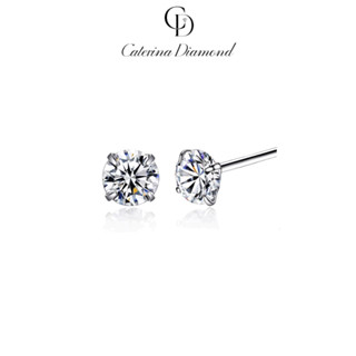  Khuyên tai nam nữ kim cương Moissanite 0,3 Carat Caterina Diamond Solitaire Stud DE039 