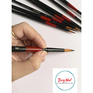 Cọ Tỉa Nét Marie's 8 Số, Cọ Bút Lông Marie's ( Bán lẻ theo từng Size)