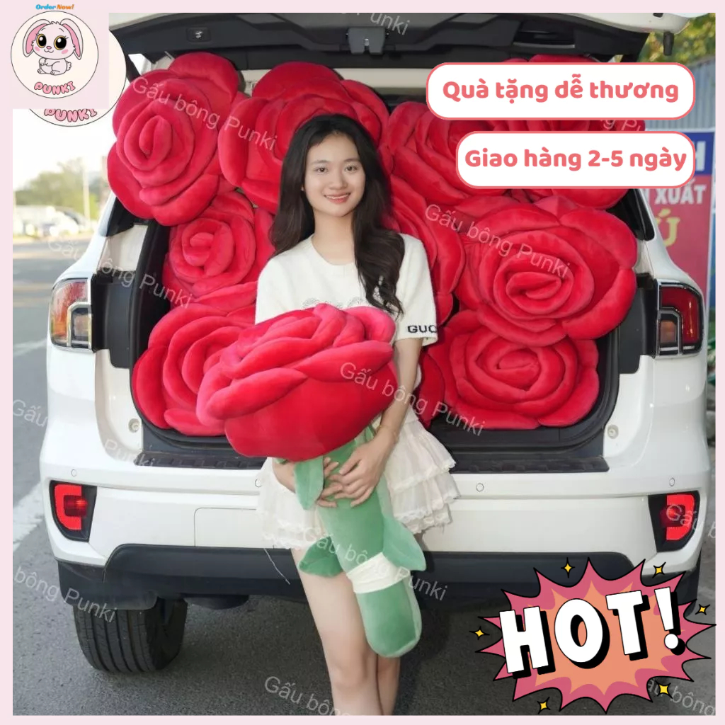 Bông Hoa Hồng Khổng Lồ 80cm, Bông Hoa Hồng - Món Quà Tình Yêu Ngọt Ngào 20/10, 20/11, 25/12,14/02