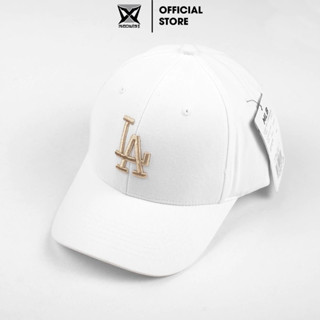 Mũ Nón lưỡi trai  Meowist Unisex chất liệu vải Kaki Màu Trắng logo LA, nón lưỡi trai Hàn Quốc