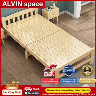  Giường gỗ gấp Giường Pallet Gỗ Thông Mới Giường Ngủ Đẹp Chất Lượng gỗ thật 100% 3.5 4 5 6 feet 