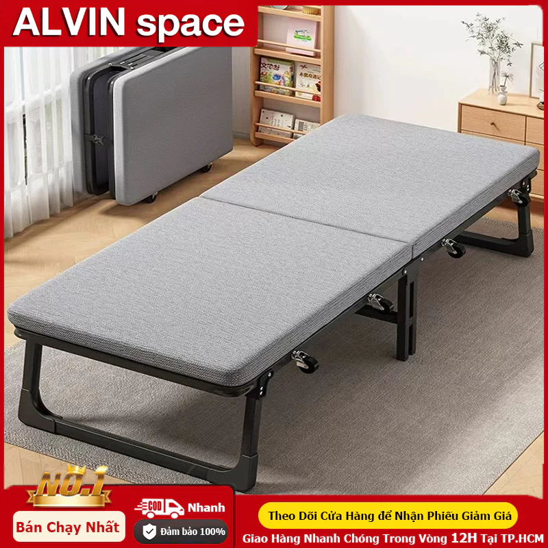 giường gấp gọn thông minh Giường ngủ đơn gấp gọn tiện lợi dùng ngủ trưa cho văn phòng / cắm trại | BigBuy360 - bigbuy360.vn