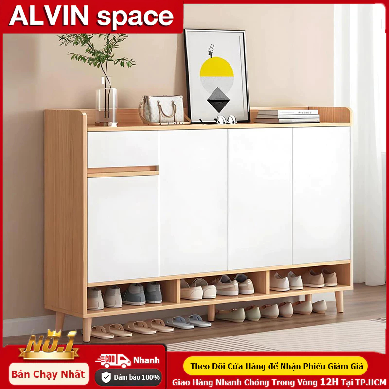 ALVIN Tủ giày cửa gia đình sang trọng sức chứa lớn tủ cửa tích hợp tủ kệ giày trong nhà nhiều tầng | BigBuy360 - bigbuy360.vn