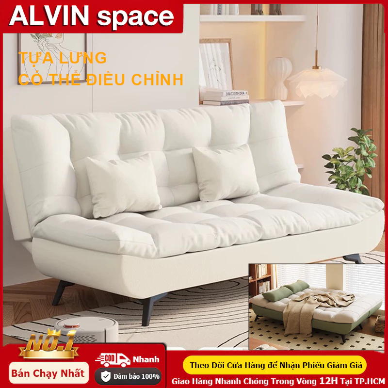 ALVIN Ghế Sofa Giường 3in1 120-180cm Phong Cách Kem Gấp Gọn Nhà Thuê & Căn Hộ 2025 | BigBuy360 - bigbuy360.vn