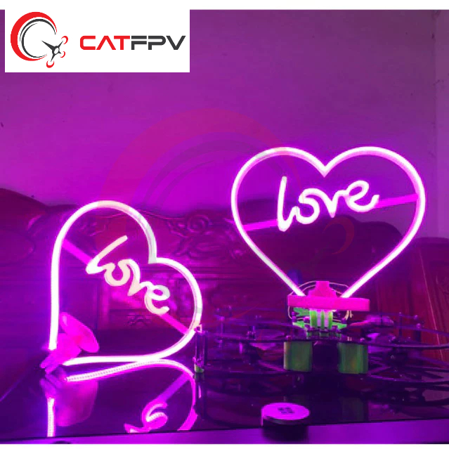 Đèn Led Trái Tim Trao nhẫn wedding dành cho Flycam và FPV -V2