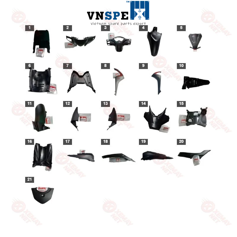 DÀN NHỰA - DÀN ÁO VISION NĂM 2018 MÀU ĐEN MỜ BẢN SMATKEY NH - 76 B7