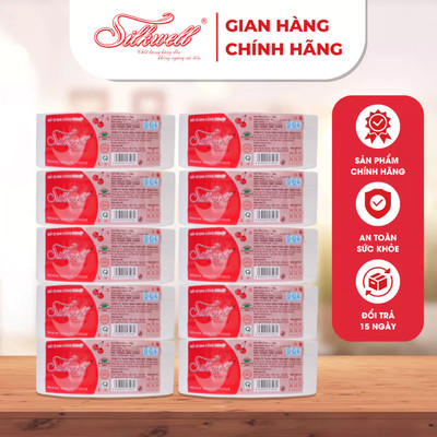 Combo 10 giấy vệ sinh công nghiệp cuộn lớn Silkwell 700gr 2 lớp mềm mịn, thấm hút tốt, hàng chính hãng