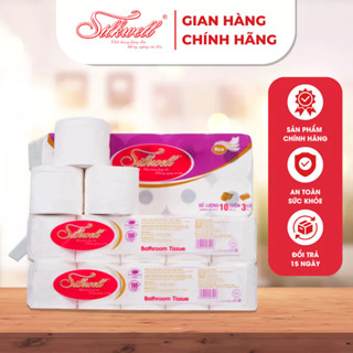  Giấy vệ sinh Silkwell tím 1kg mềm mịn,không chất tẩy trắng 