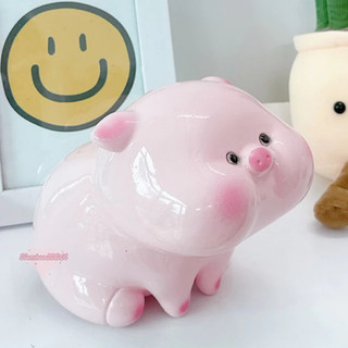  Heo đất tiết kiệm Heo Má Phính cute  lỗ tròn size to + nhỏ  | quà tặng trang trí ống tiết kiệm Tiemheosoda 