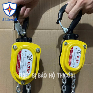 Pa lăng xích lắc tay 500kg 750kg xích dài 3 Mét