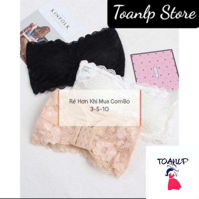 Set 3 áo bra ren có chốt gài free size