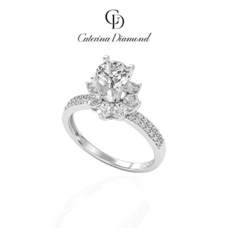  Nhẫn cầu hôn kim cương Moissanite 1.0 Carat Caterina Diamond Evermine DR050 - Kiểm định GRA 