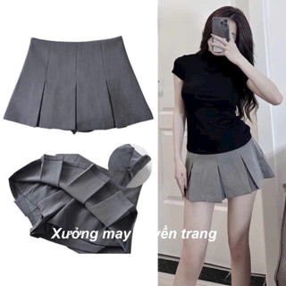 Chân Váy Midi Dáng Ngắn Ly To Hottrend Nữ Tính M0107