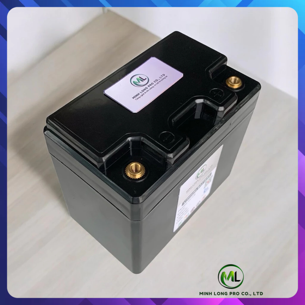 Bình pin xe máy 12V 6Ah LiFePO4 khởi động đề xe siêu mạnh