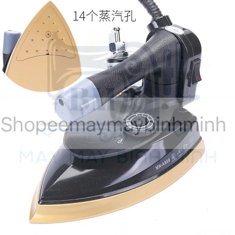 Bàn là hơi nước sử dụng củ bơm công nghiệp A800 thế hệ mới (TẶNG KÈM TẤT LÀ)