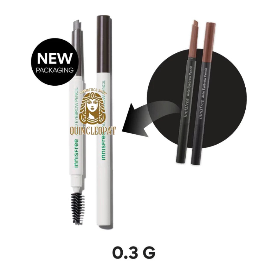 CHÌ KẺ CHÂN MÀY INNISFREE AUTO EYEBROW PENCIL Đủ màu dễ tạo dáng ko bị vón cục chống bay màu tốt kể cả khi gặp mưa