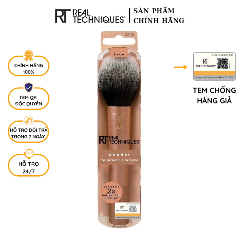 Cọ Đánh Phấn Phủ RT Real Techniques Brush Powder Makeup Brush RT600
