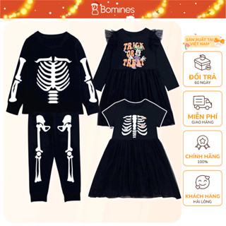  Đồ bộ hoá trang Halloween màu đen cho bé trai bé gái. Váy bé gái Halloween Labubu Kuromi 12- 36kg HLW 