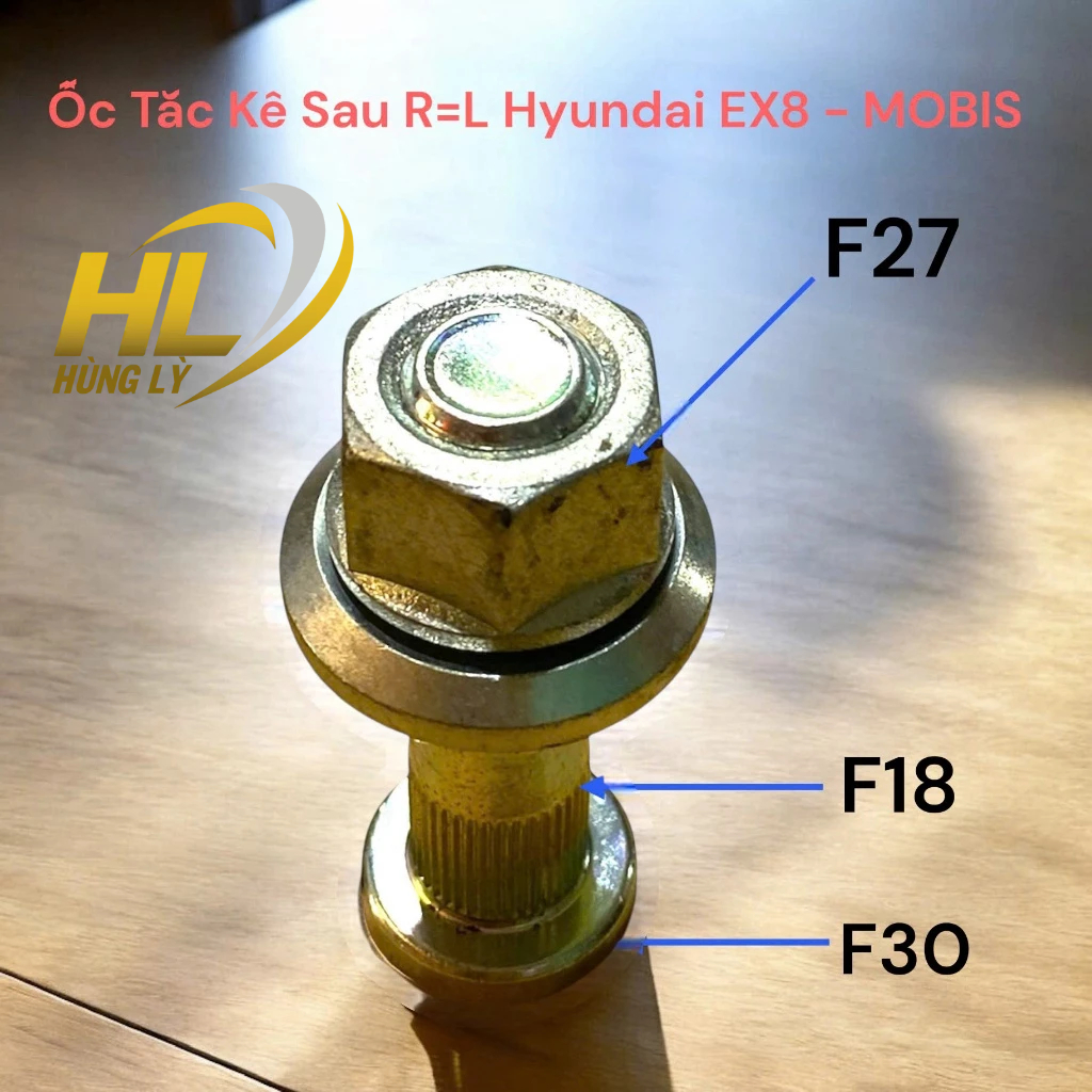 Ốc Tắc Kê Sau R=L Hyundai EX8 - MOBIS hàng đẹp phụ tùng ô tô