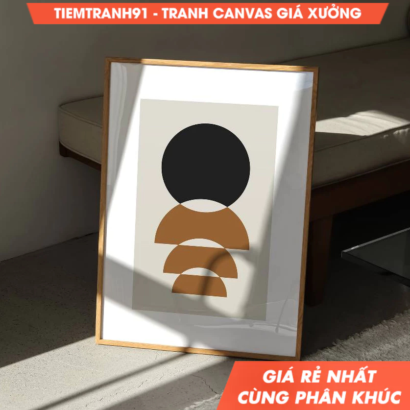 Tranh treo tường, Abstract Geometric Art, Mid-Century Modern Print, Modern Living Room Decor, Graphi