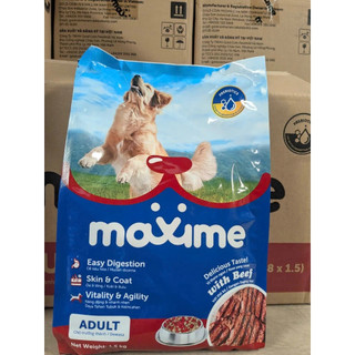 Thức ăn chó lớn Maxime vị thịt bò.