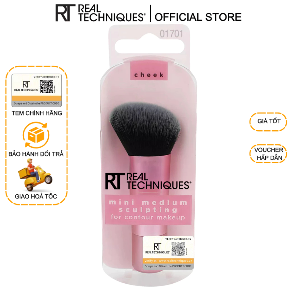 Cọ đánh khối mini RT Real Techniques Mini Medium Sculpting mã loại 01701