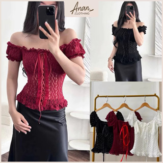  Áo Corset Ren Đỏ Trễ Vai Buộc Dây Tôn Dáng Phối Chân Váy Dài Lụa Da Bóng - Set Sang Trọng Quyến Rũ Dự Tiệc 2025 