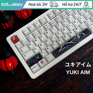  Keycap Yuki Aim Oni 2.0 PBT Cherry Profile Nút Bàn Phím Cơ Giá Rẻ cho Rapid Trigger Fullsize KTL 