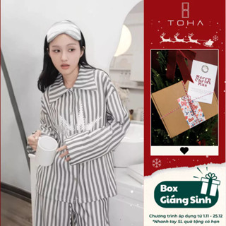  Toha Homewear Đồ Bộ Pijama Đồ Bộ Mặc Nhóm Nam Nữ Twinkle Stripe Dreamwear 